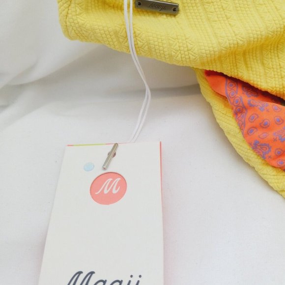 Maaji Women's Standard Bikini Bottoms, Saturn Yellow Journey XL Yellow NWT - Picture 4 of 9